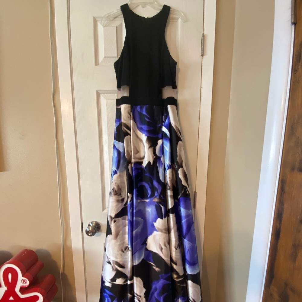 Flowered Prom Dress